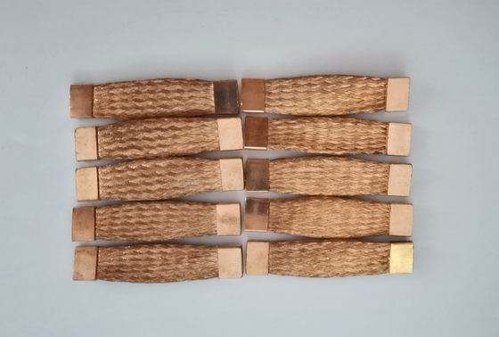 Gevlochten flexibele koperen connector Aangepaste koperen rail CE ISO CCC